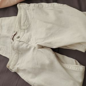 White jeans Hollister size 0R 24/31 super skinny